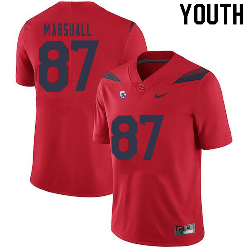 Youth #87 Stacey Marshall Arizona Wildcats College Football Jerseys Sale-Red